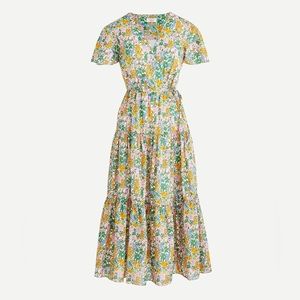 J. Crew - Faux-wrap dress in Liberty® Mini Floral Walk